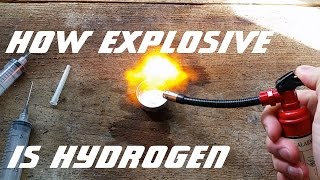 How explosive is hydrogen [upl. by Anitsim82]