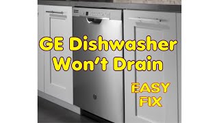 ✨ GE DISHWASHER WON’T DRAIN  FIXED ✨ [upl. by Rheta]