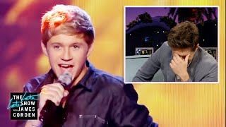 Niall Horan Watches One Directions First XFactor Performance [upl. by Lebazej]