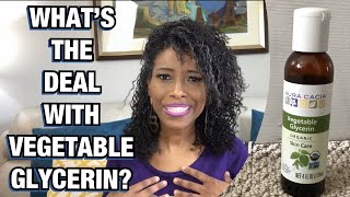 IS VEGETABLE GLYCERIN GOOD FOR NATURAL HAIR 🤔 [upl. by Almire]