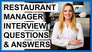 RESTAURANT MANAGER Interview Questions And Answers Become A Restaurant Manager [upl. by Brathwaite]