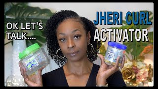 FINALLY Tried JHERI CURL ACTIVATOR on My Natural Hair  SimplyDivineCurls [upl. by Arorua]