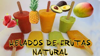 COMO HACER HELADOS DE FRUTAS TOTALMENTE NATURAL [upl. by Nyladnek]