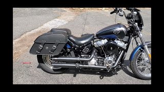 How To Mount Viking Saddlebags To Harley Davidson [upl. by Esorrebma]