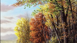 4 STEPS For Painting BEAUTIFUL TREES [upl. by Ydissak311]