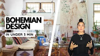 Boho Design Style Explained in Under 3 Minutes [upl. by Douty658]