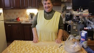 Pasta Grannies make Italian Christmas Cappelletti [upl. by Nanek311]