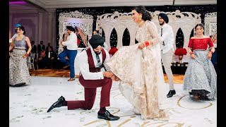 WEDDING RECEPTION BHANGRA PERFORMANCE 2019  TAVNEET amp KIRAN  THEPANNUS [upl. by Rochelle]