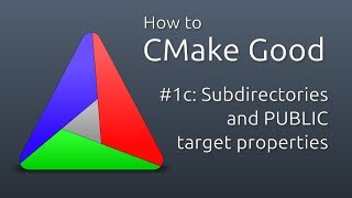 How to CMake Good  1c  Subdirectories and Target Interface Properties [upl. by Eeryn]