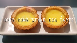 Simple Egg Tarts Easy Recipe Hong Kong Style [upl. by Rondon]