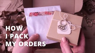 HOW I PACK MY ORDERS  jewelry packaging ideas for small business [upl. by Osnola144]