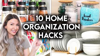 10 CLEVER HOME ORGANIZATION IDEAS  STORAGE HACKS [upl. by Neehar]