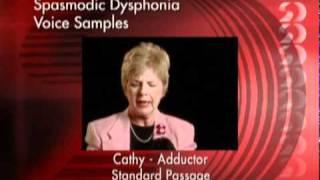 Spasmodic Dysphonia Voice Samples [upl. by Stiles564]