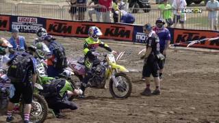 RedBud Practice Roczen sets holeshot device with foot [upl. by Meingoldas253]