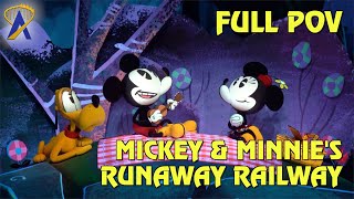 FULL POV  Mickey amp Minnies Runaway Railway at Disneys Hollywood Studios [upl. by Skippie]