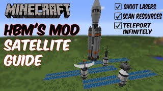 How to Use Satellites in Minecraft  HBMs Mod SATELLITE GUIDE  XENIUM Resonator Satellite [upl. by Philbert424]