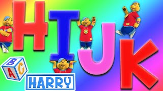 The Letters H I J K  Learn The Alphabet With Phonics  ABC Harry Nursery Rhymes amp Kids Songs [upl. by Whatley]