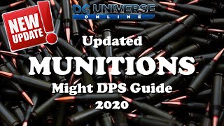 DCUO Munitions Might DPS Updated Guide [upl. by Norreg]