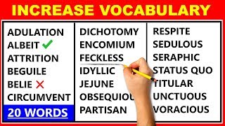 20 Difficult English Words  Improve Your Vocabulary  Learn Advanced English ✔️ [upl. by Ahsile]