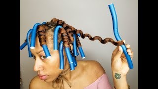 Quick amp Easy Flexi Rod Set  Wet Natural Hair  Mielle Organics [upl. by Asyl]