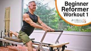 Beginner Pilates Reformer Workout 1  15 minutes [upl. by Cari837]