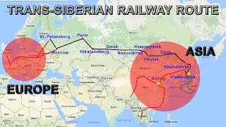 TransSiberian Railway Explained  Route Map Cities Countries [upl. by Jannery743]