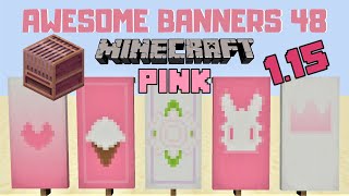 ✔ 5 AWESOME MINECRAFT BANNER DESIGNS WITH TUTORIAL 48 LOOM [upl. by Sikata650]