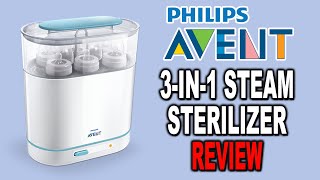 Philips Avent 3in1 Steam Sterilizer Review and Demonstration [upl. by Ainelec9]