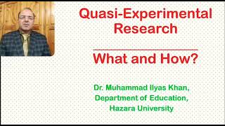 QuasiExperimental Research What and How [upl. by Hutchinson]