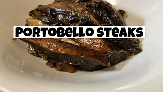 Sautéed portobello steaks  Portobello Mushroom Recipes [upl. by Anivle]