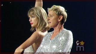 Taylor Swift amp Ellen DeGeneres Walk During quotStylequot at Staples Center Night 3 [upl. by Ollehto]