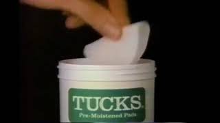 Tucks Pads for Hemorrhoid Flare Ups 1980s commercial [upl. by Ramsa]