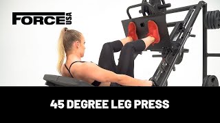 Force USA 45 Degree Leg Press with Calf Block [upl. by Gratianna15]