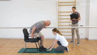 Prosthetic gait training  Sitting down amp standing up  Ottobock [upl. by Susanna966]