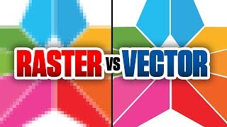 Raster Bitmap vs Vector Graphics [upl. by Alyss191]