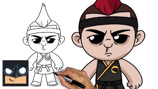 How To Draw Hawk  Cobra Kai [upl. by Medea]