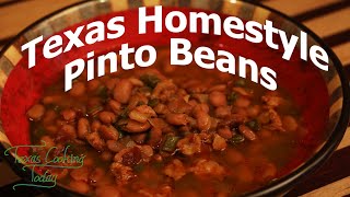 Texas Homestyle Pinto Beans Recipe S5 Ep 505 [upl. by Destinee]