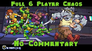 TMNT Shredders Revenge  Full 6 Player  No Commentary  Story Mode Walkthrough [upl. by Phalan]