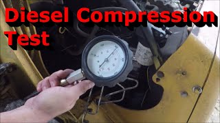 Compression Testing a Diesel Engine  Perkins 4 Cylinder Diesel [upl. by Cnut]