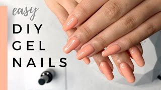 EASY DIY GEL NAIL USING BEETLES GEL NAIL STARTER KIT  Trying New Things [upl. by Oni]