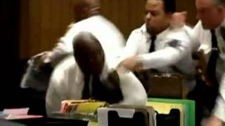 Fight breaks out in Massachusetts courtroom [upl. by Teews]