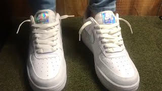 HOW TO LACE NIKE AF1 LOOSELY  THE BEST WAY [upl. by Ariamo]