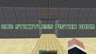 2x2 No Sticky Piston Door [upl. by Afirahs]