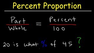 Part Whole amp Percent Proportion Word Problems [upl. by Johansen]