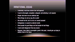 Cognitive Behavioral Therapy  Cognitive Distortions and Irrational Ideas [upl. by Jet]