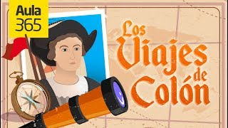 Los Viajes de Cristobal Colón  Videos Educativos Aula365 [upl. by Embry430]