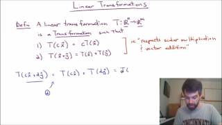 Linear Transformations [upl. by Llerud]