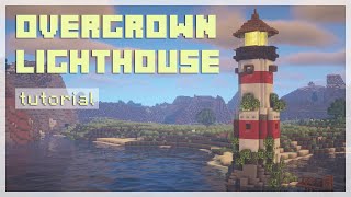 Build With Me Overgrown Minecraft Lighthouse [upl. by Spillar]