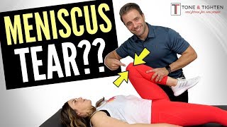 Do I Have A Meniscus Tear  Knee Tests You Can Do At Home [upl. by Nnaytsirk]