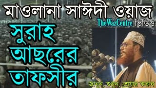 Allama Delwar Hossain Saidi Bangla waz সুরাহ আছরের তাফসীর। [upl. by Marchall]